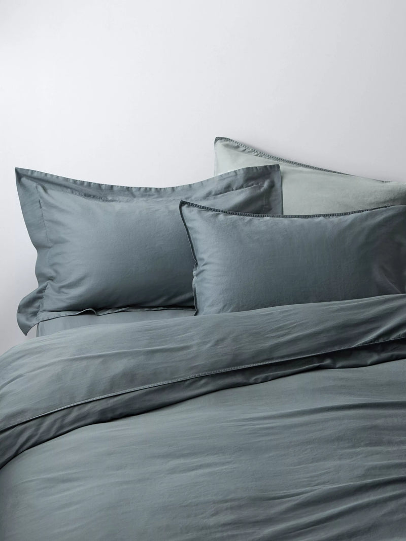 John Lewis Washed Organic Cotton Duvet Cover Set Double