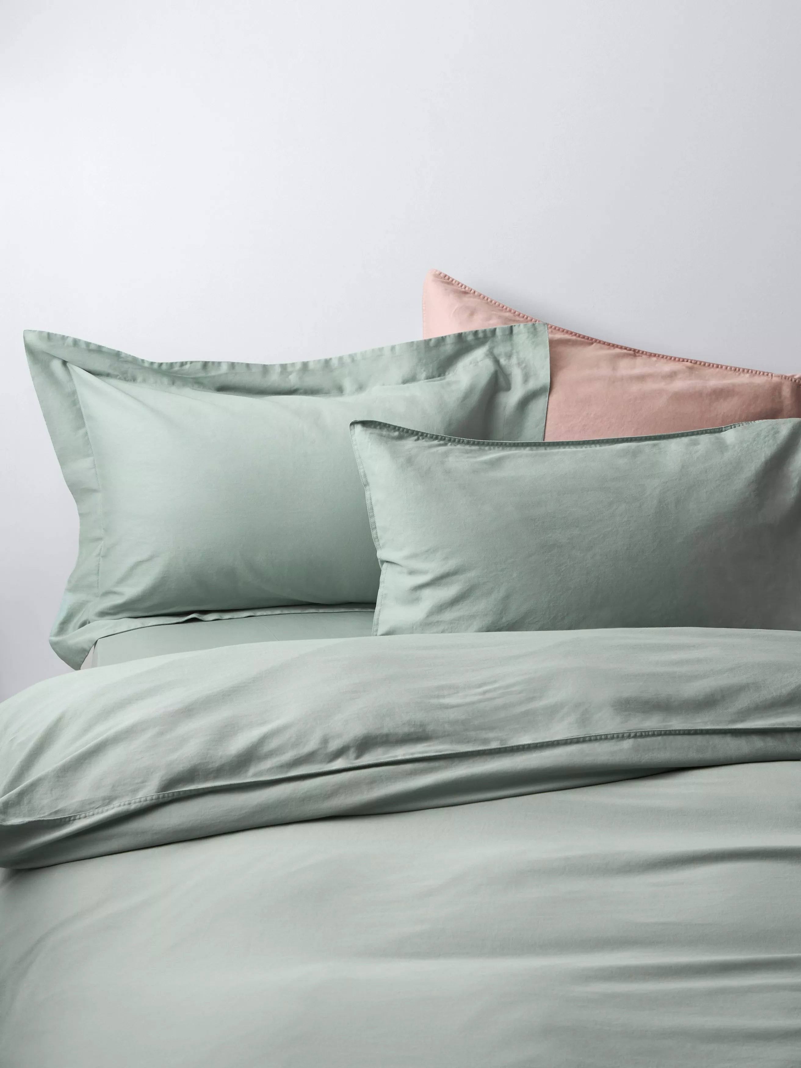 John Lewis Washed Organic Cotton Duvet Cover Set Double