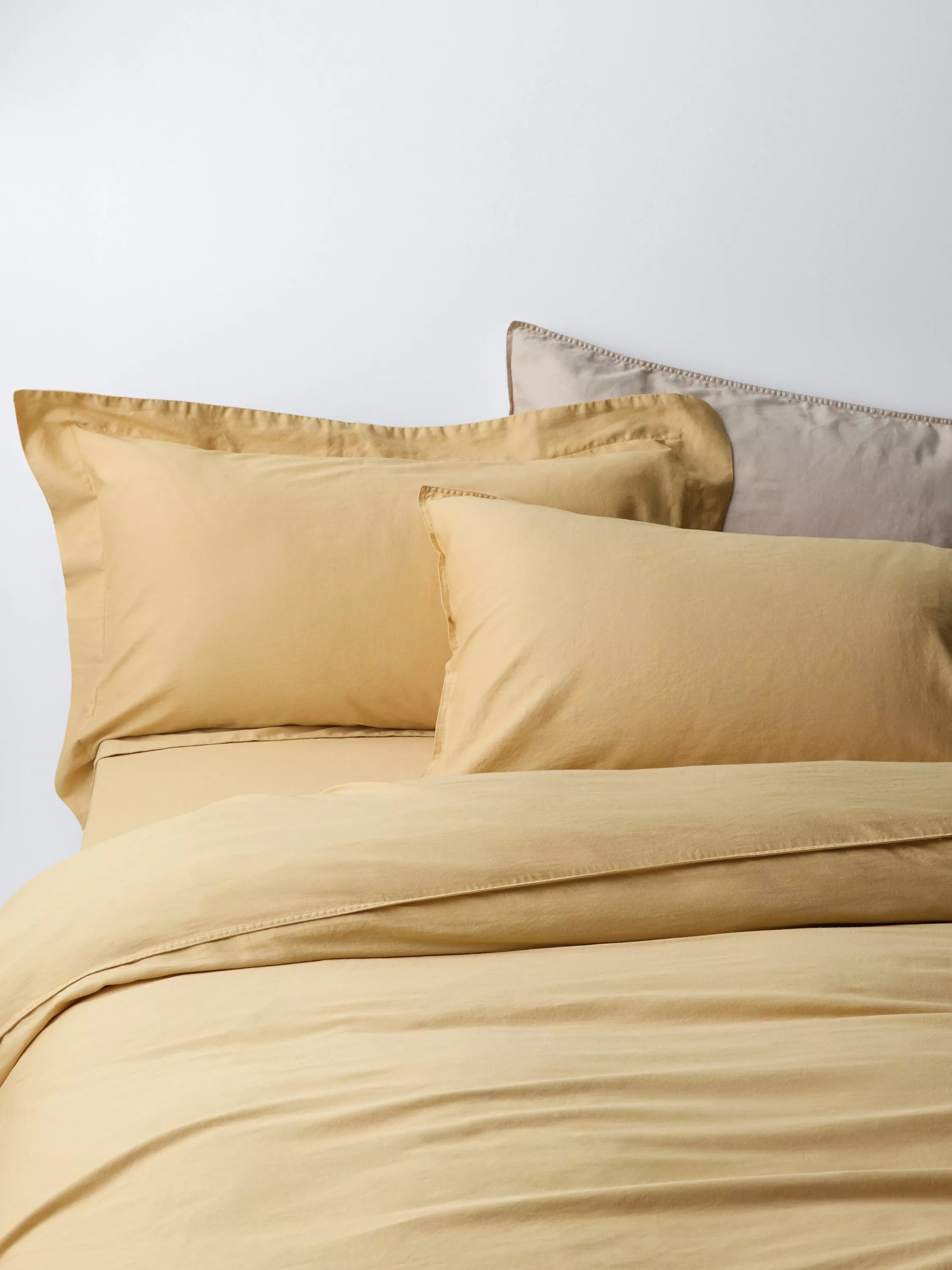 John Lewis Washed Organic Cotton Duvet Cover Set Double