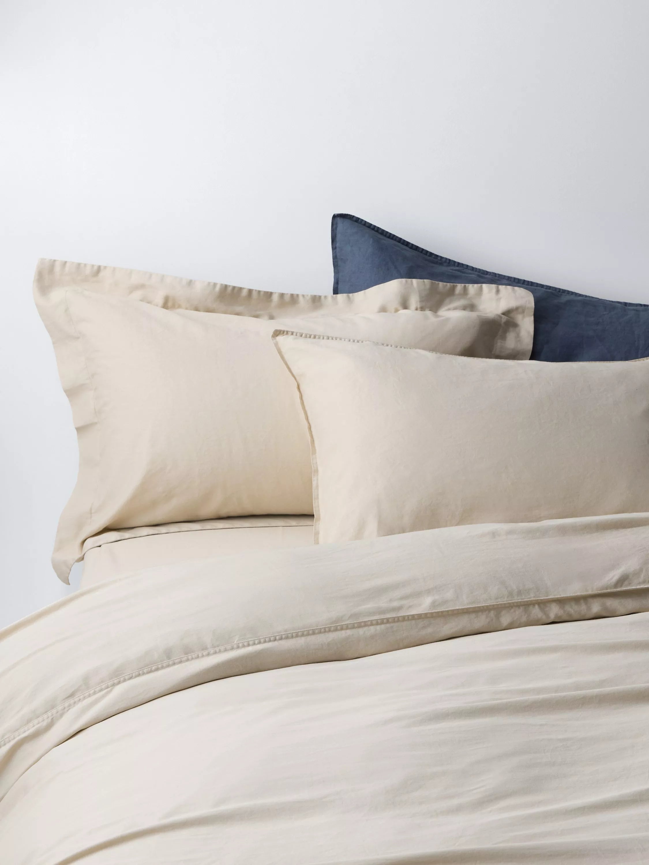 John Lewis Washed Organic Cotton Duvet Cover Set Double