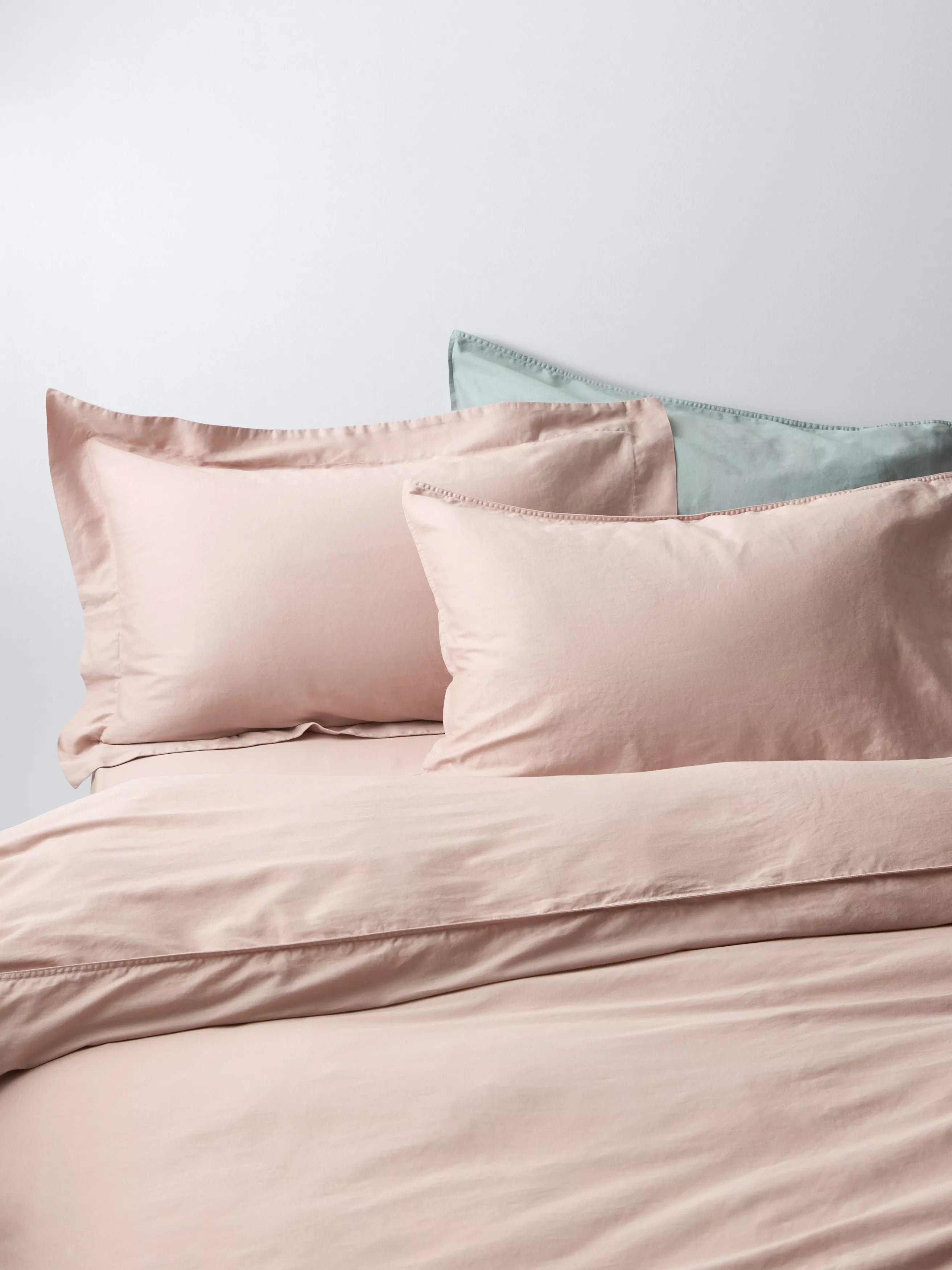 John Lewis Washed Organic Cotton Duvet Cover Set Double