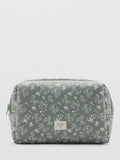 Mango kids floral green cosmetic bag, cotton - British product