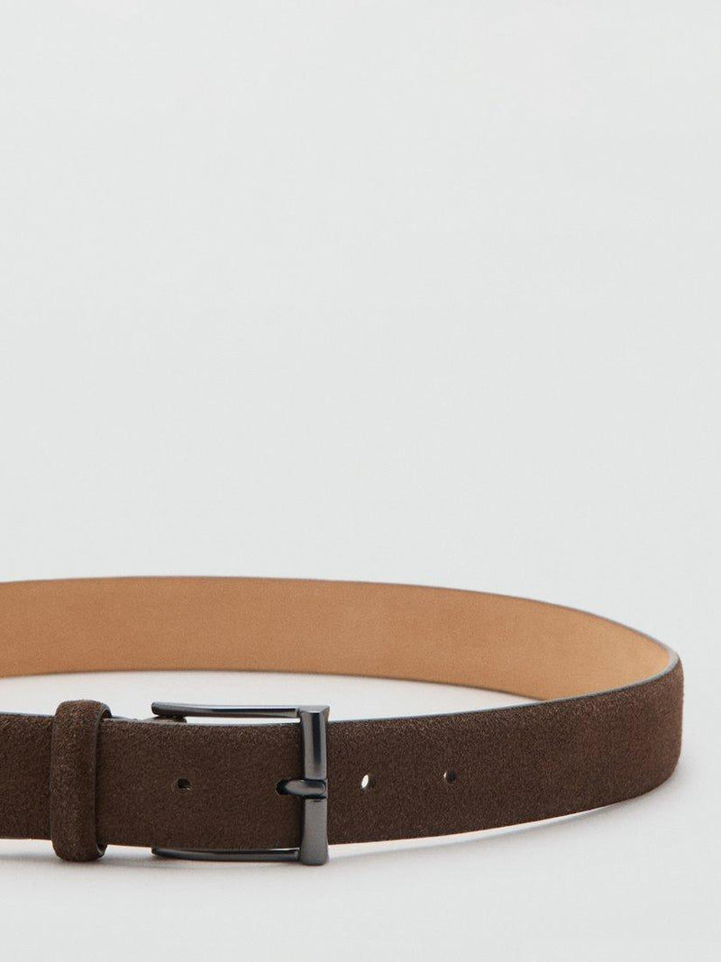 Mango suede belt brown, imported from the UK