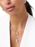 Orelia satellite chain necklace with freshwater pearl (British brand)