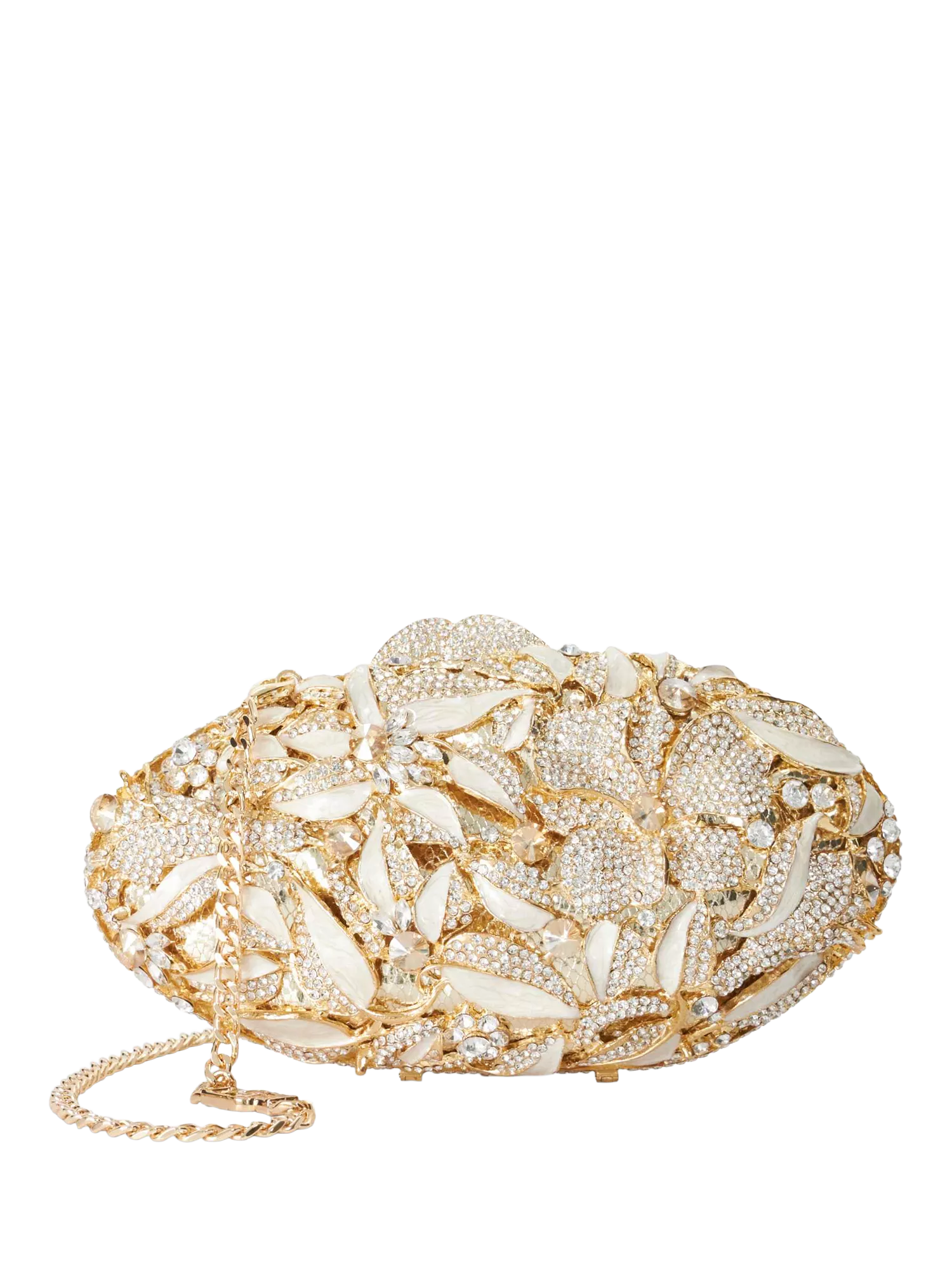 Dune London gold diamanté clutch, UK version