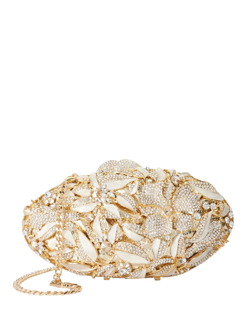 Dune London gold diamanté clutch, UK version