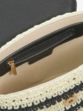 Dune London Dimple crossbody bag black white stripe, imported from the UK
