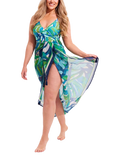 Seaspray St Lucia pareo green multi - British product