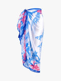 Seaspray Crete Pareo Blue Multi chiffon, imported from the UK