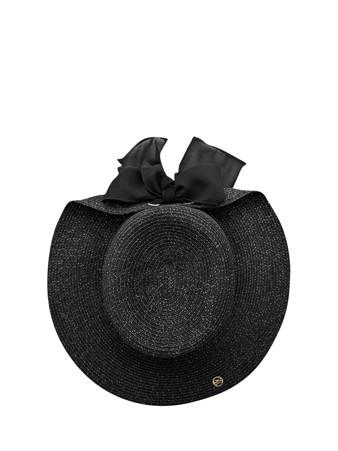 Seaspray Juliet Metallic Sun Hat, Black, One Size