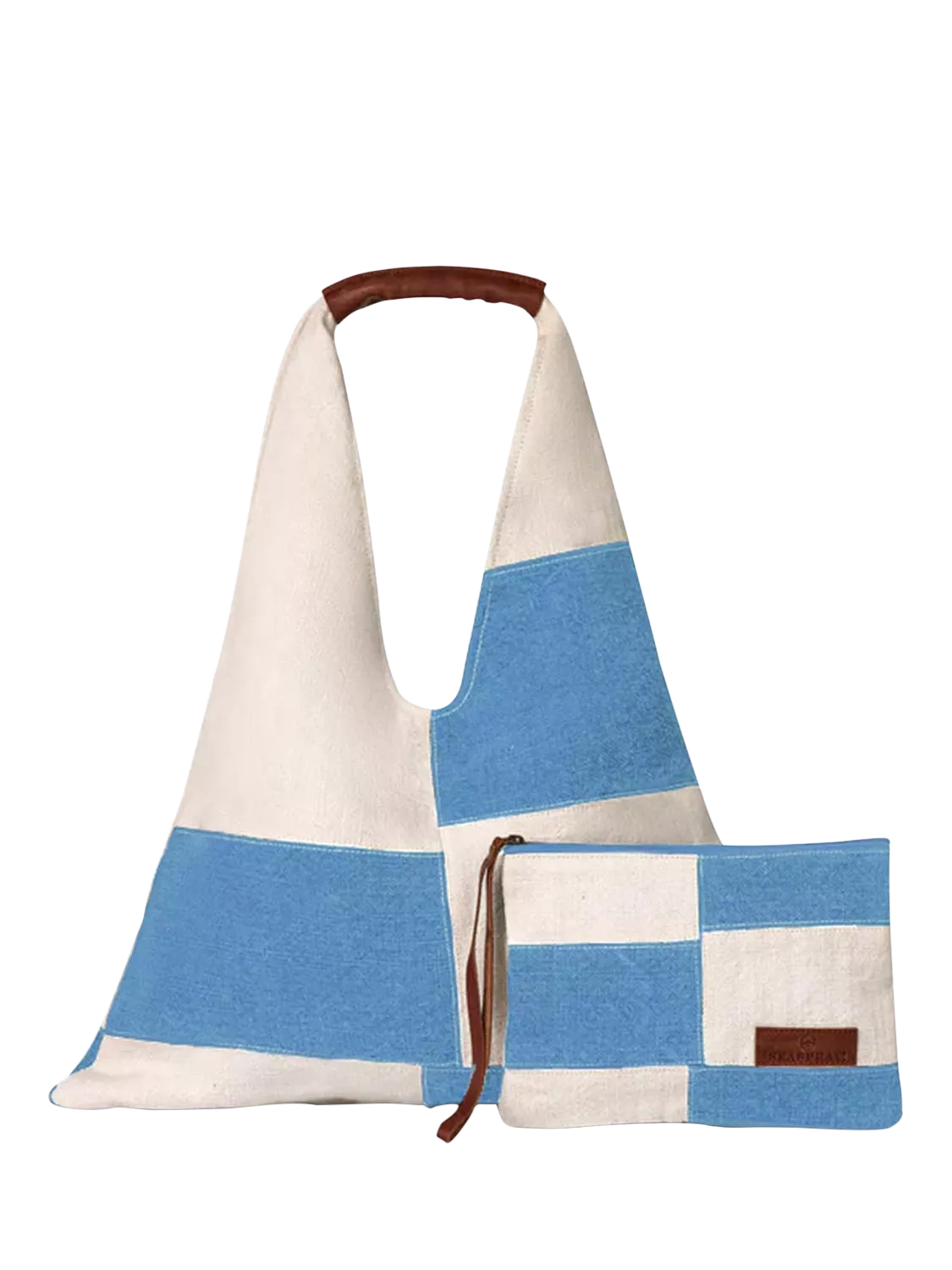 Seaspray Patchwork Beach Bag and Purse Set