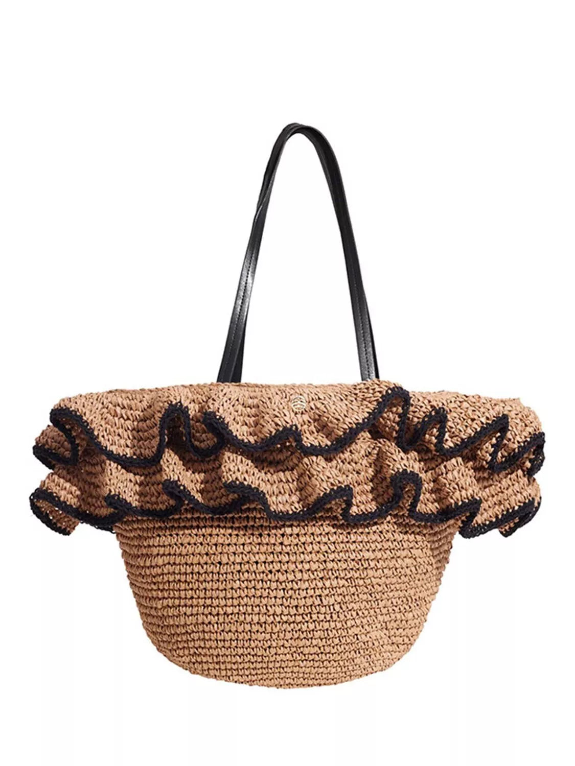Seaspray Mia Ruffle Bag Natural, imported from the UK