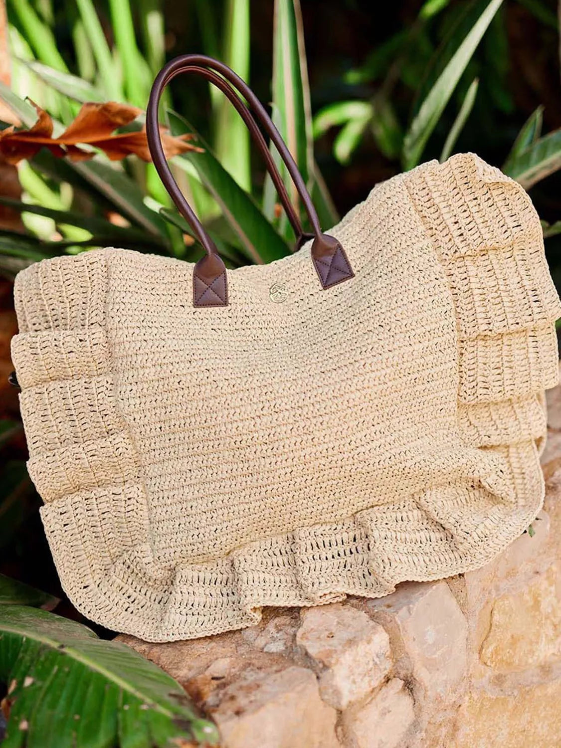 Seaspray Clara ruffle bag natural, UK version