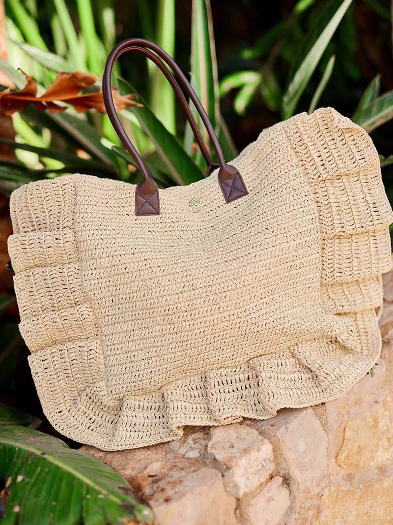 Seaspray Clara ruffle bag natural, UK version