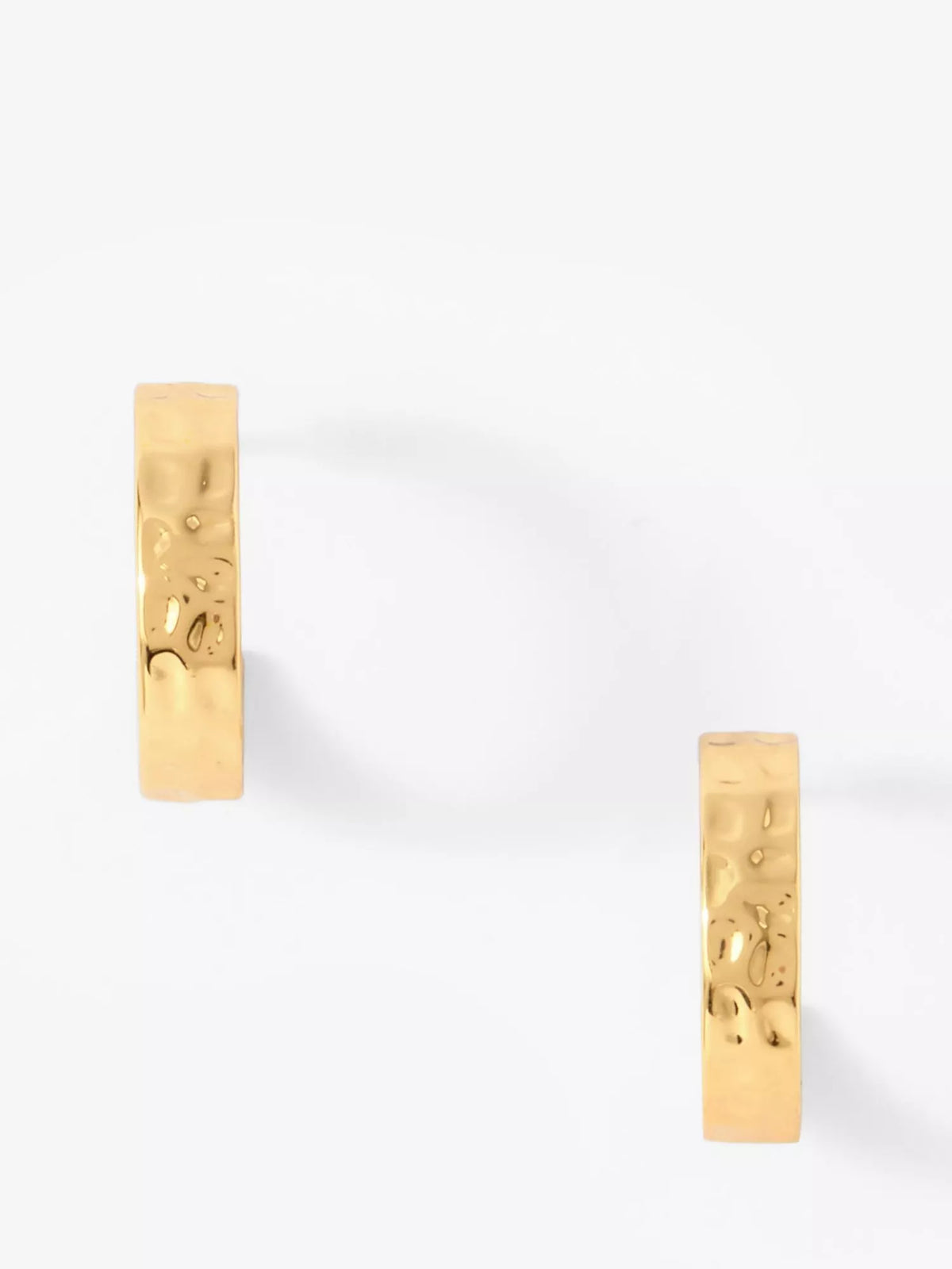 Mint Velvet mini textured hoop earrings 2cm, imported from the UK