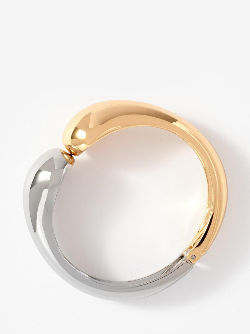 Mint Velvet two tone gold silver cuff bracelet 6.3cm (British brand)