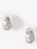 Mint Velvet mini curve earrings silver tone (British brand)