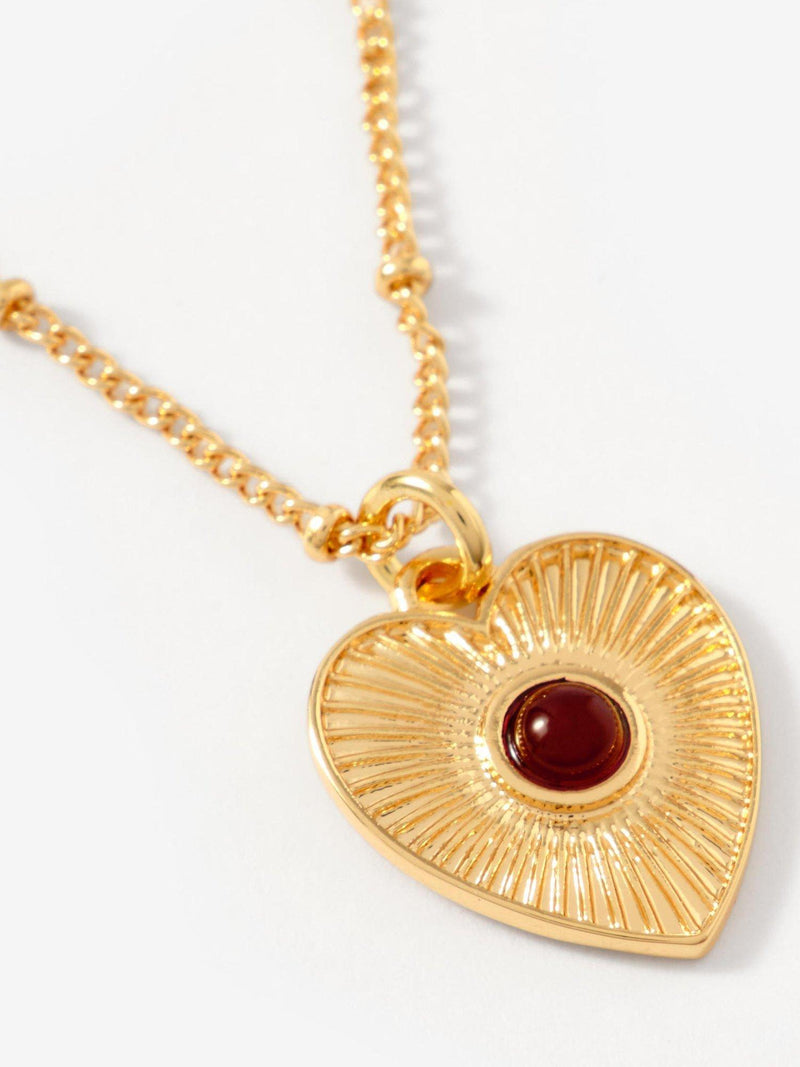 Mint Velvet triple layered heart necklace gold toned - British product