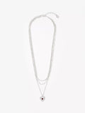Mint Velvet Triple Layered Heart Necklace