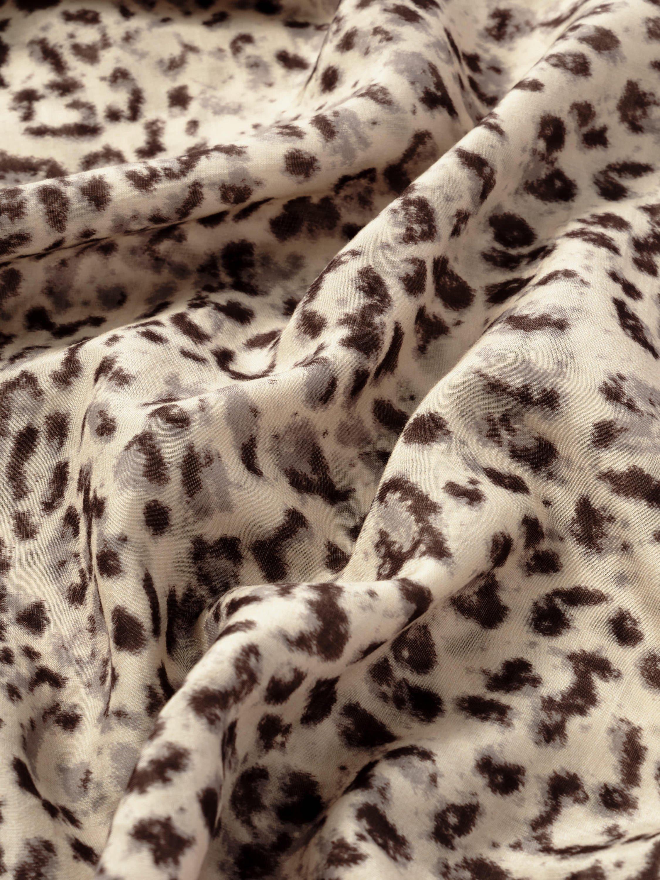 Mint Velvet leopard print scarf 64x64cm, imported from the UK