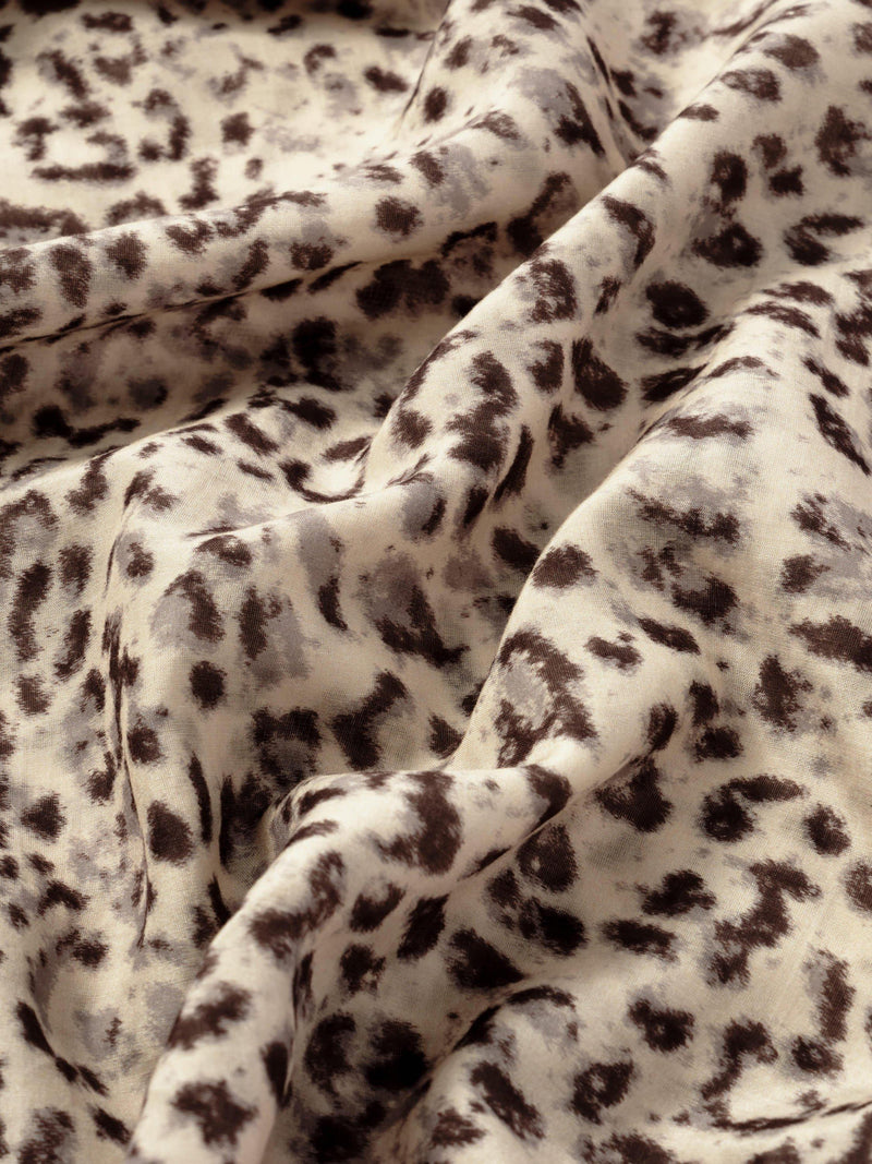 Mint Velvet leopard print scarf 64x64cm, imported from the UK