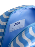 JoJo Maman Bébé kids' crab appliqué backpack mid blue, UK version