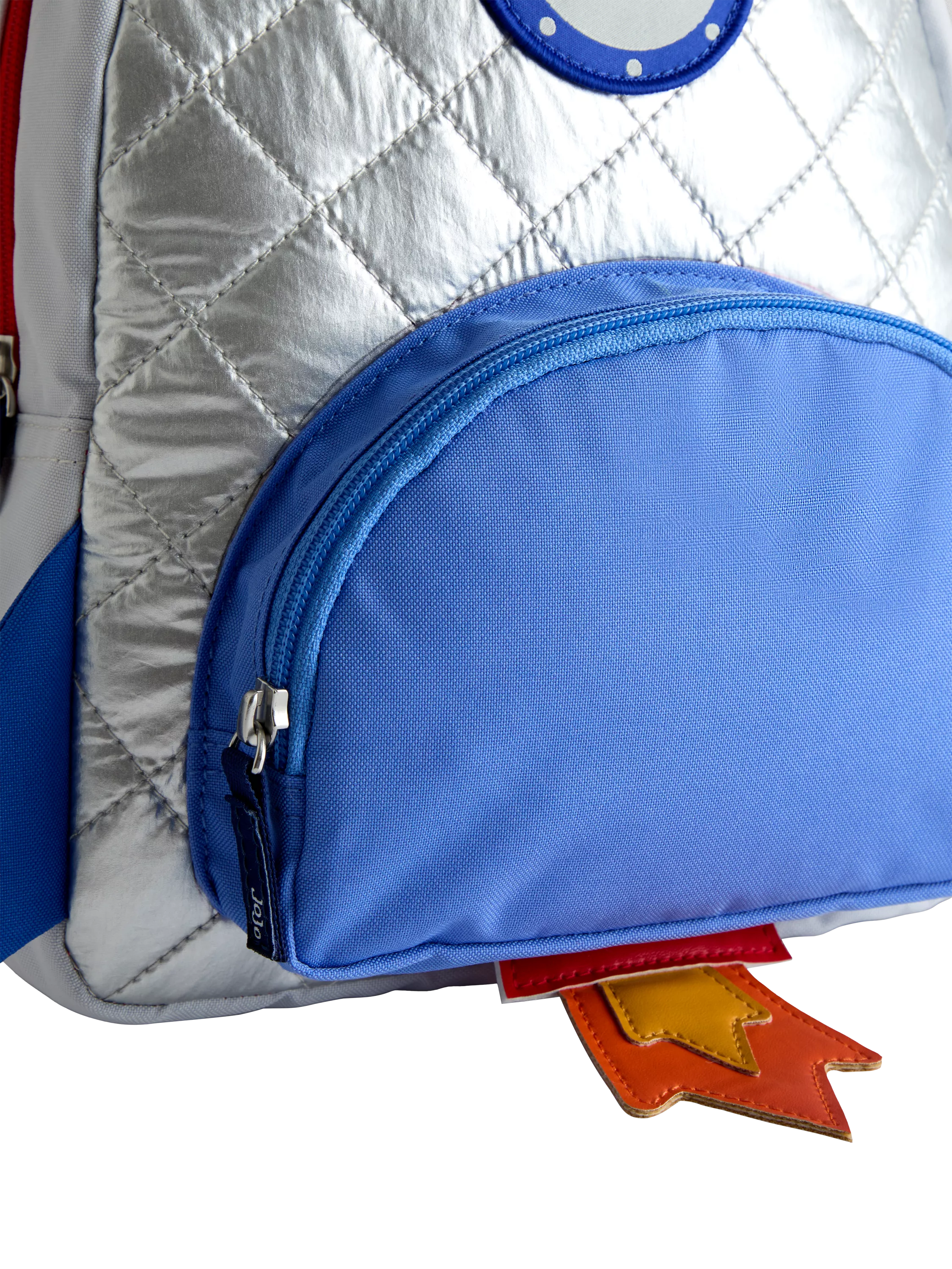 JoJo Maman Bébé quilted space rocket backpack, imported from the UK