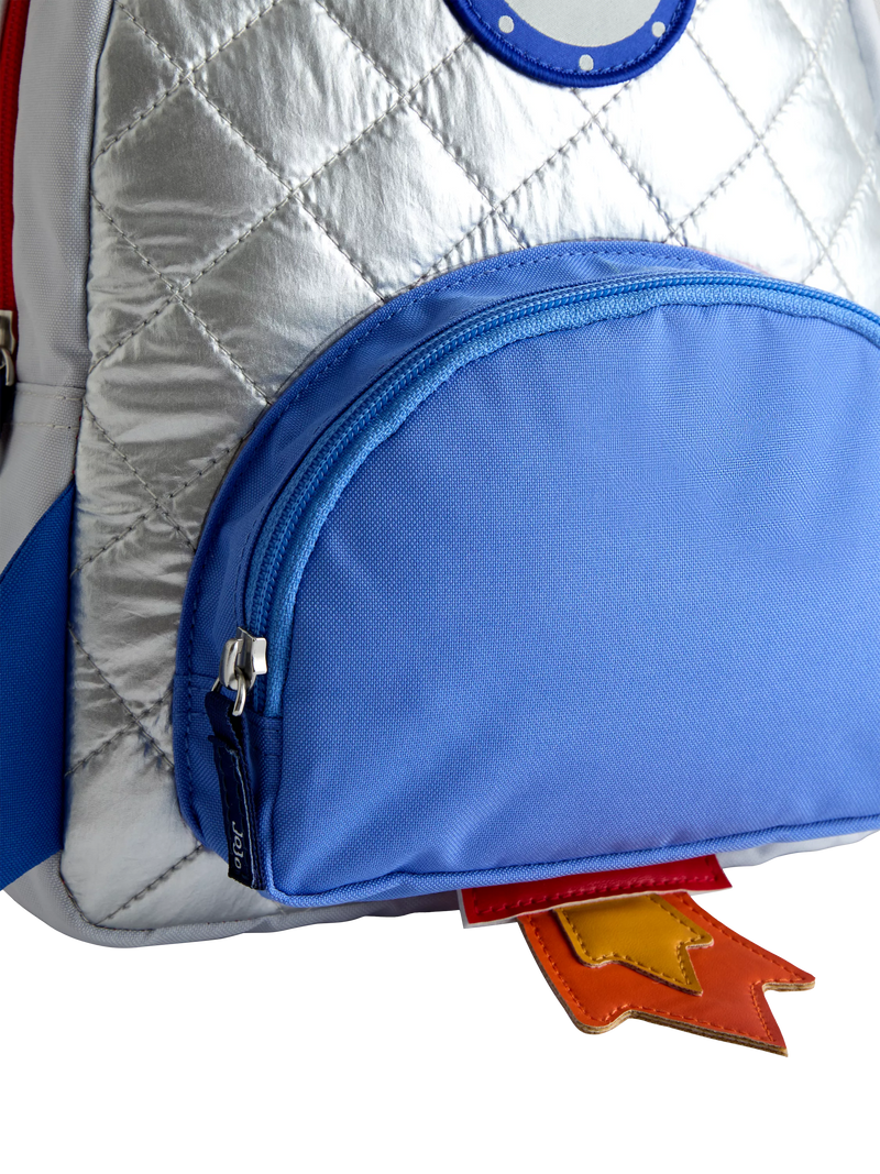 JoJo Maman Bébé quilted space rocket backpack, imported from the UK