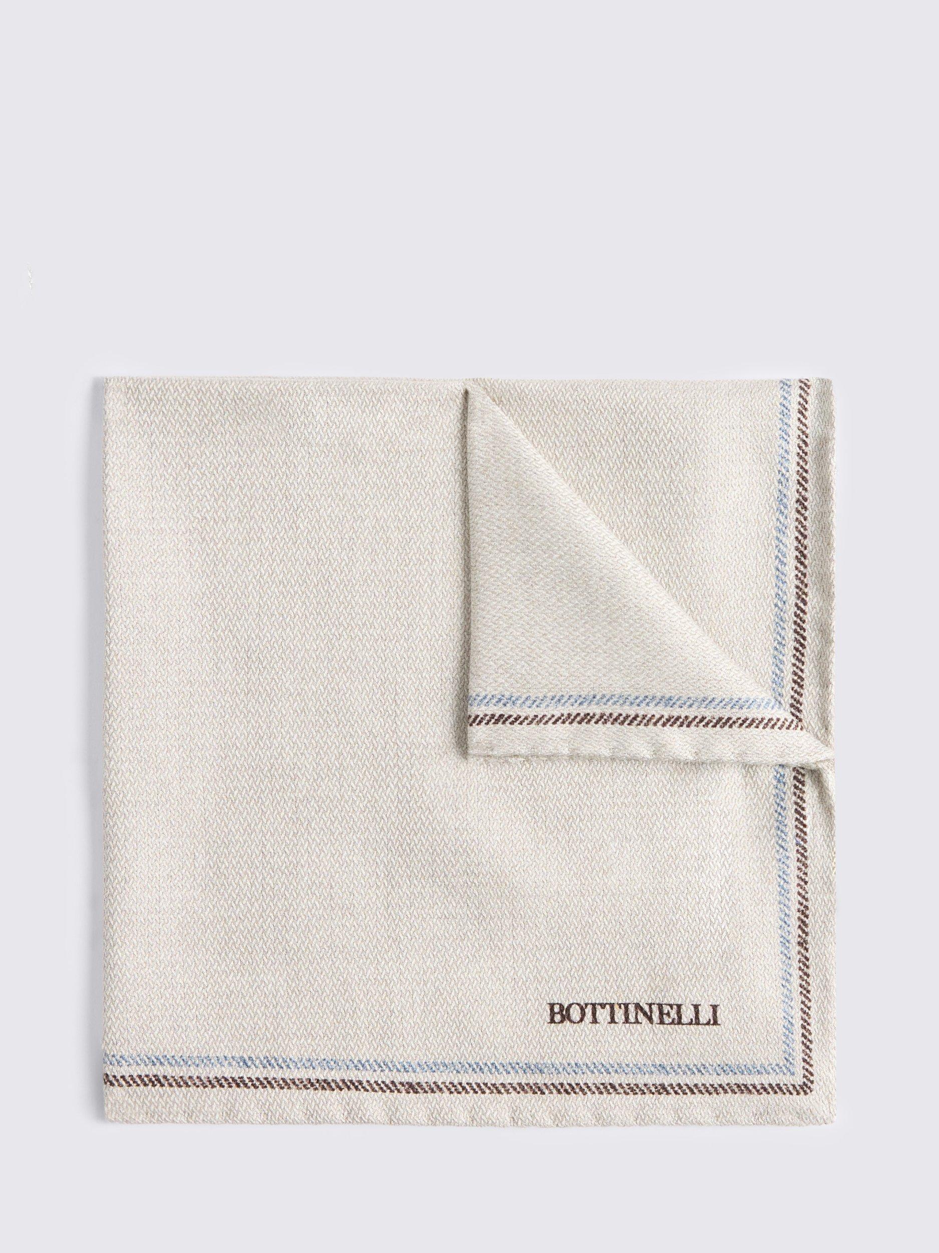 Moss Italian Silk Double Faced Pocket Square (British brand)