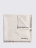 Moss Italian Silk Double Faced Pocket Square (British brand)