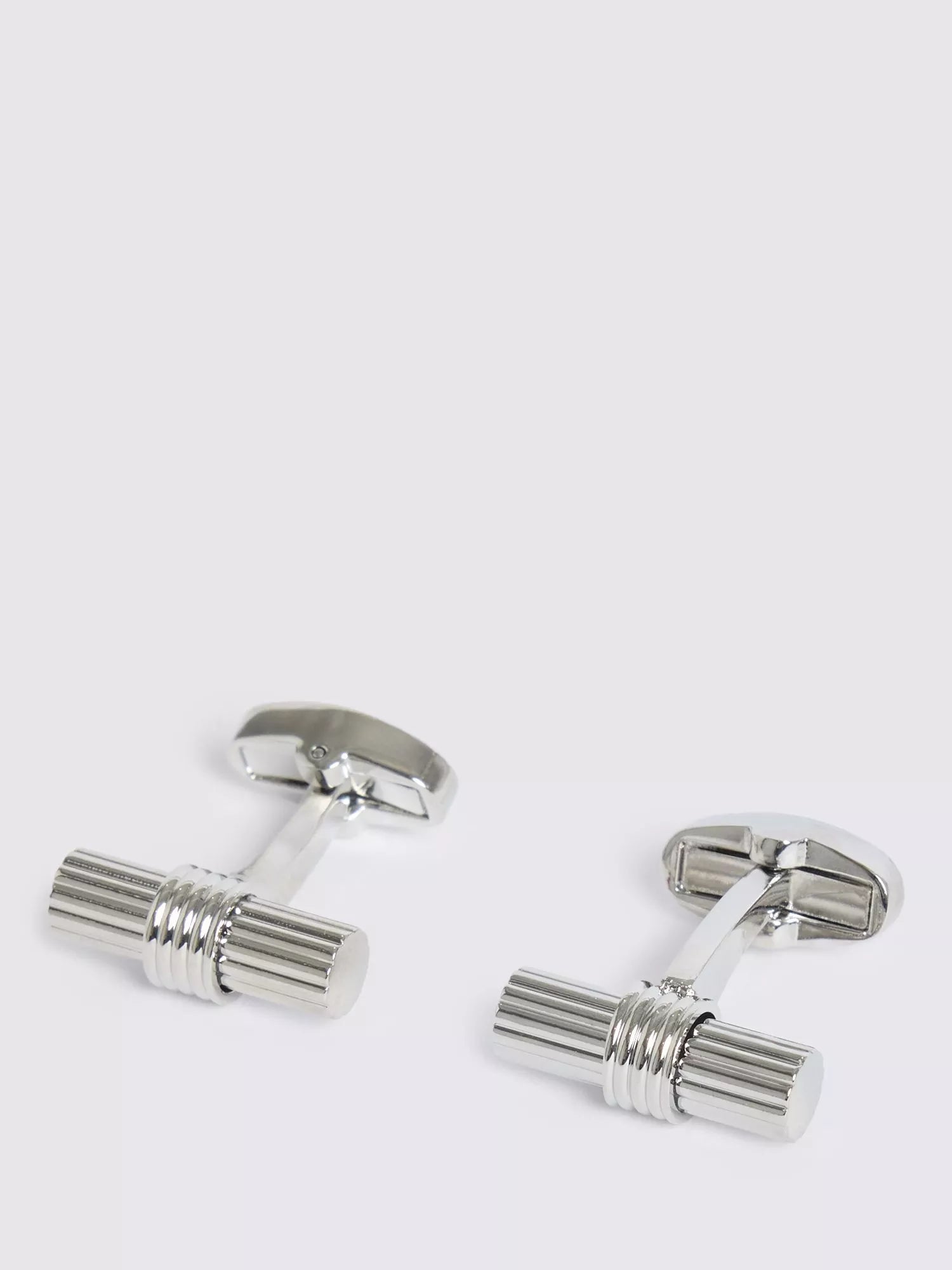 Moss barrel cufflinks silver plated - British product