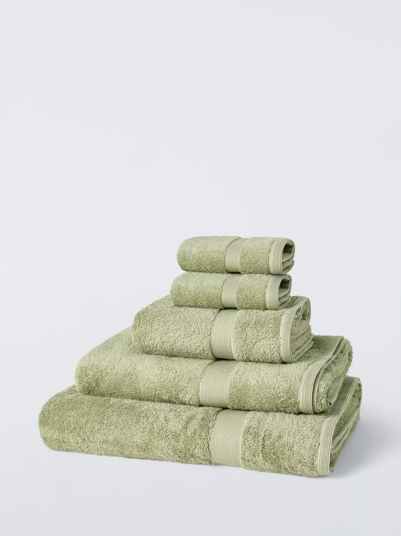 John Lewis Egyptian Cotton Face Cloth (Pack of 2), Willow
