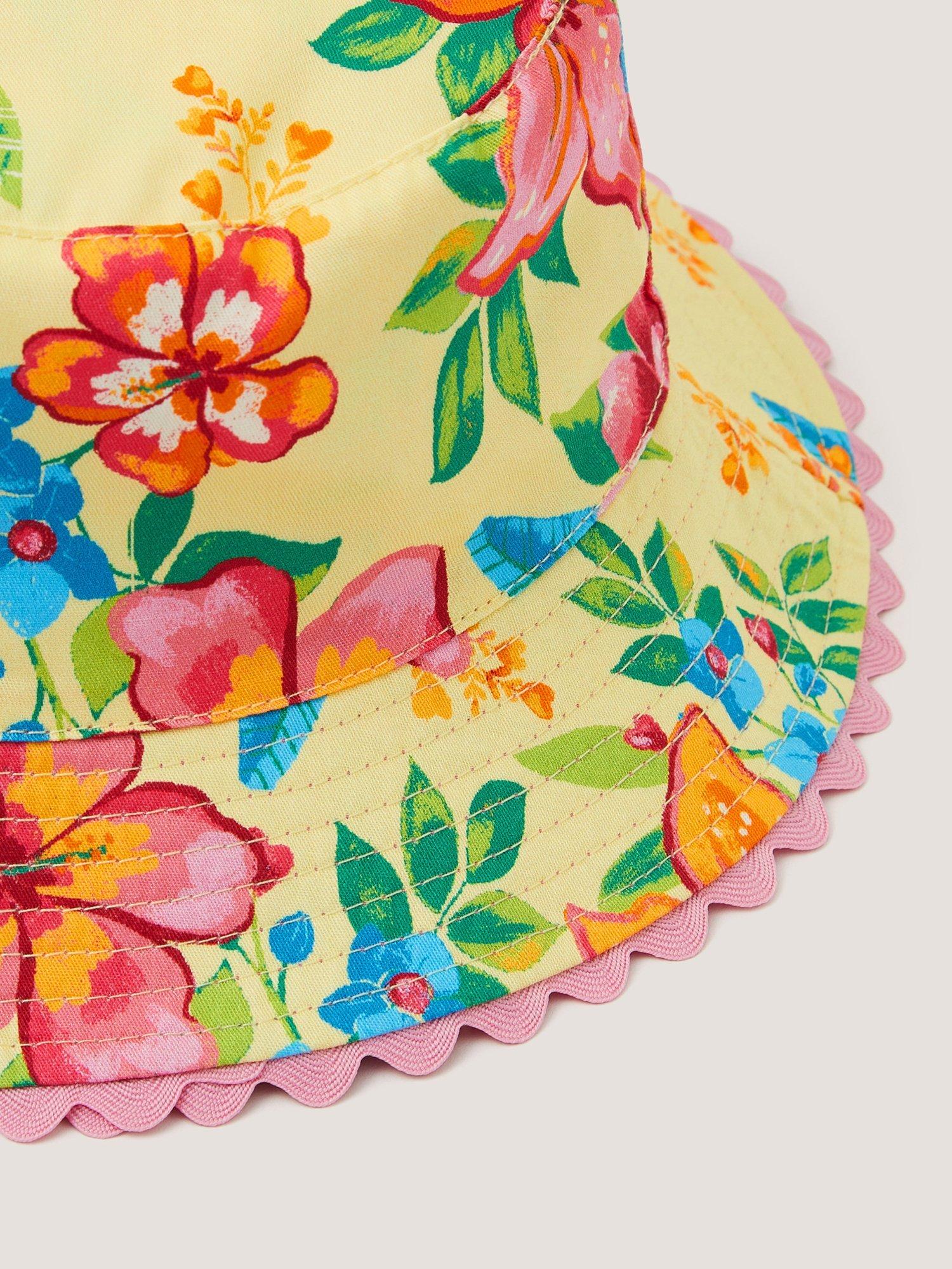 Monsoon baby reversible floral hat, imported from the UK