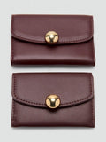 Mango Jewel Button Flap Purse in Bordeaux, imported from the UK