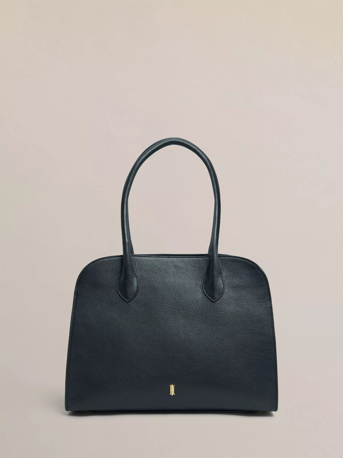 Hobbs Alexis leather shoulder bag black (British brand)