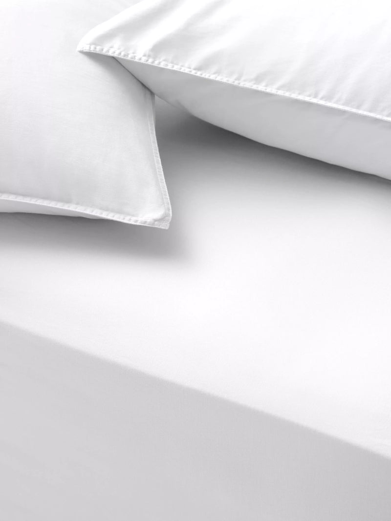 John Lewis Washed Organic Cotton Fitted Sheet Double