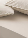 John Lewis Washed Organic Cotton Fitted Sheet Double