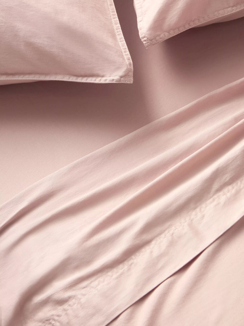 John Lewis Washed Organic Cotton Flat Sheet Double