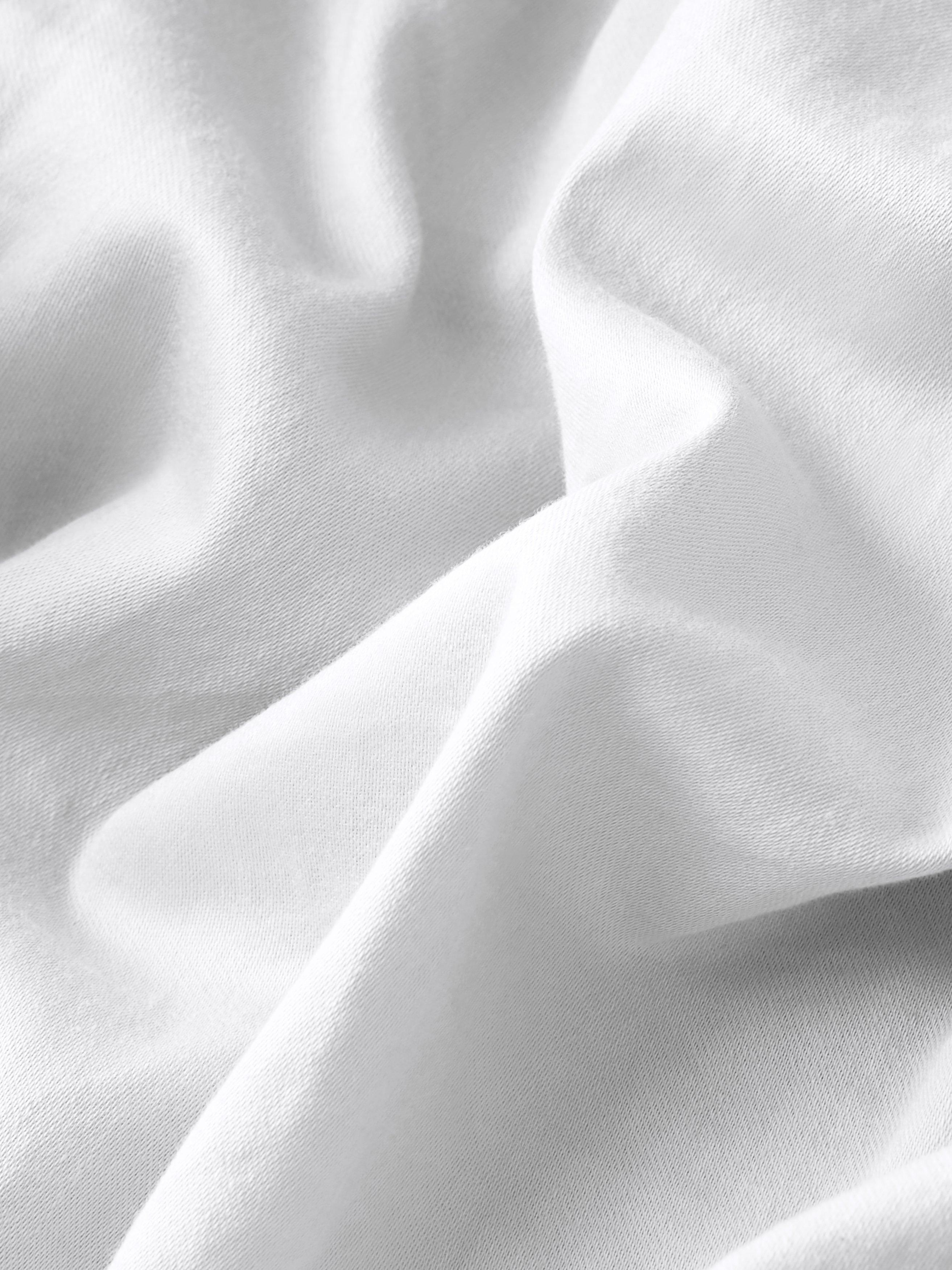 John Lewis extra deep fitted sheet double white, UK version