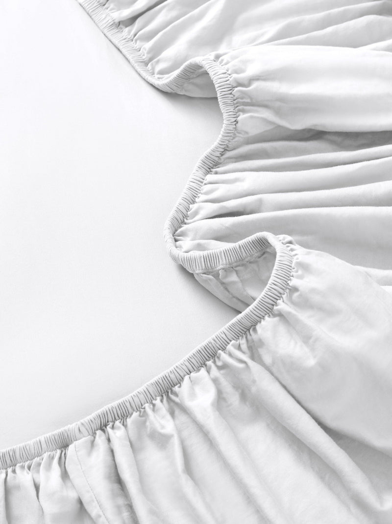 John Lewis extra deep fitted sheet double white, UK version