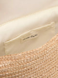 Phase Eight straw clutch bag neutral, imported from the UK