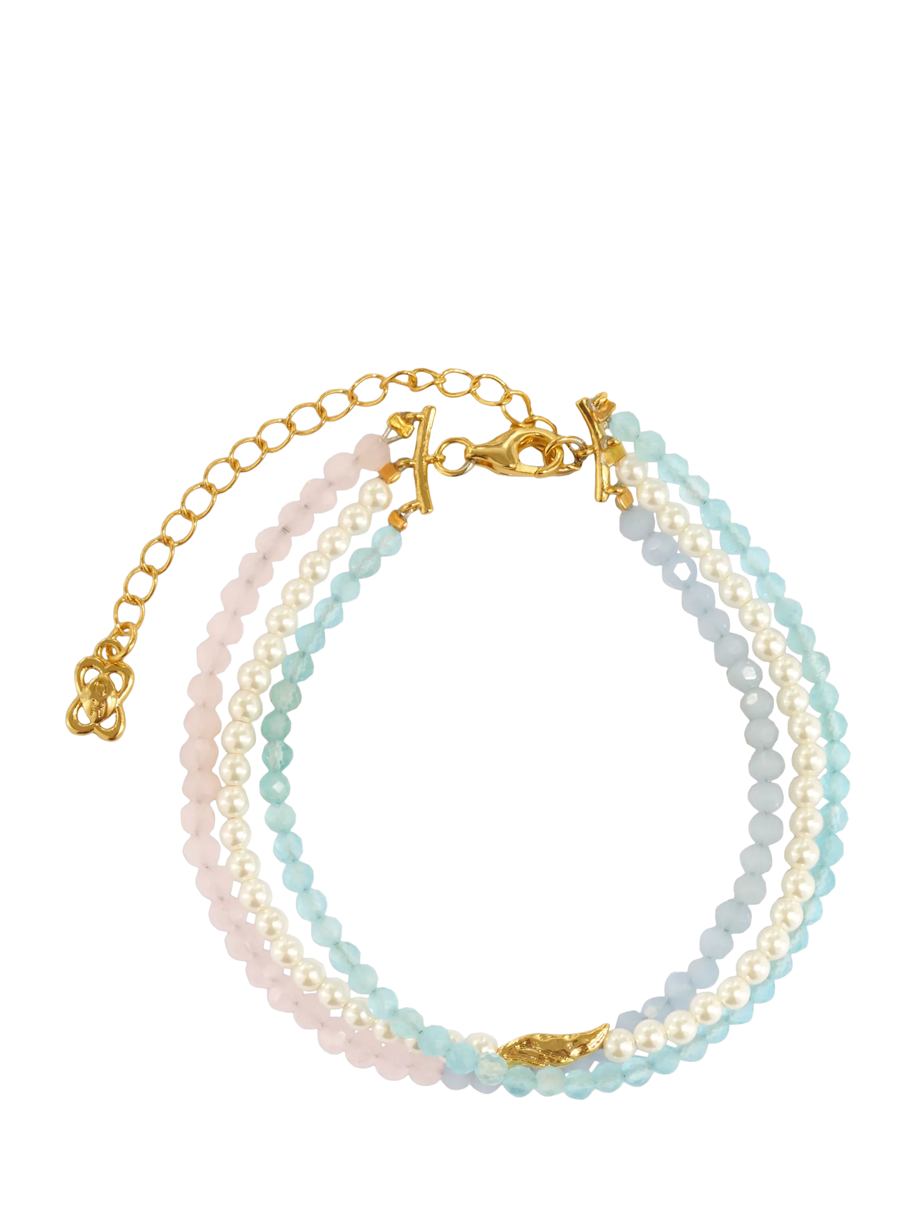 Ottoman Hands beaded bracelet gold - British product