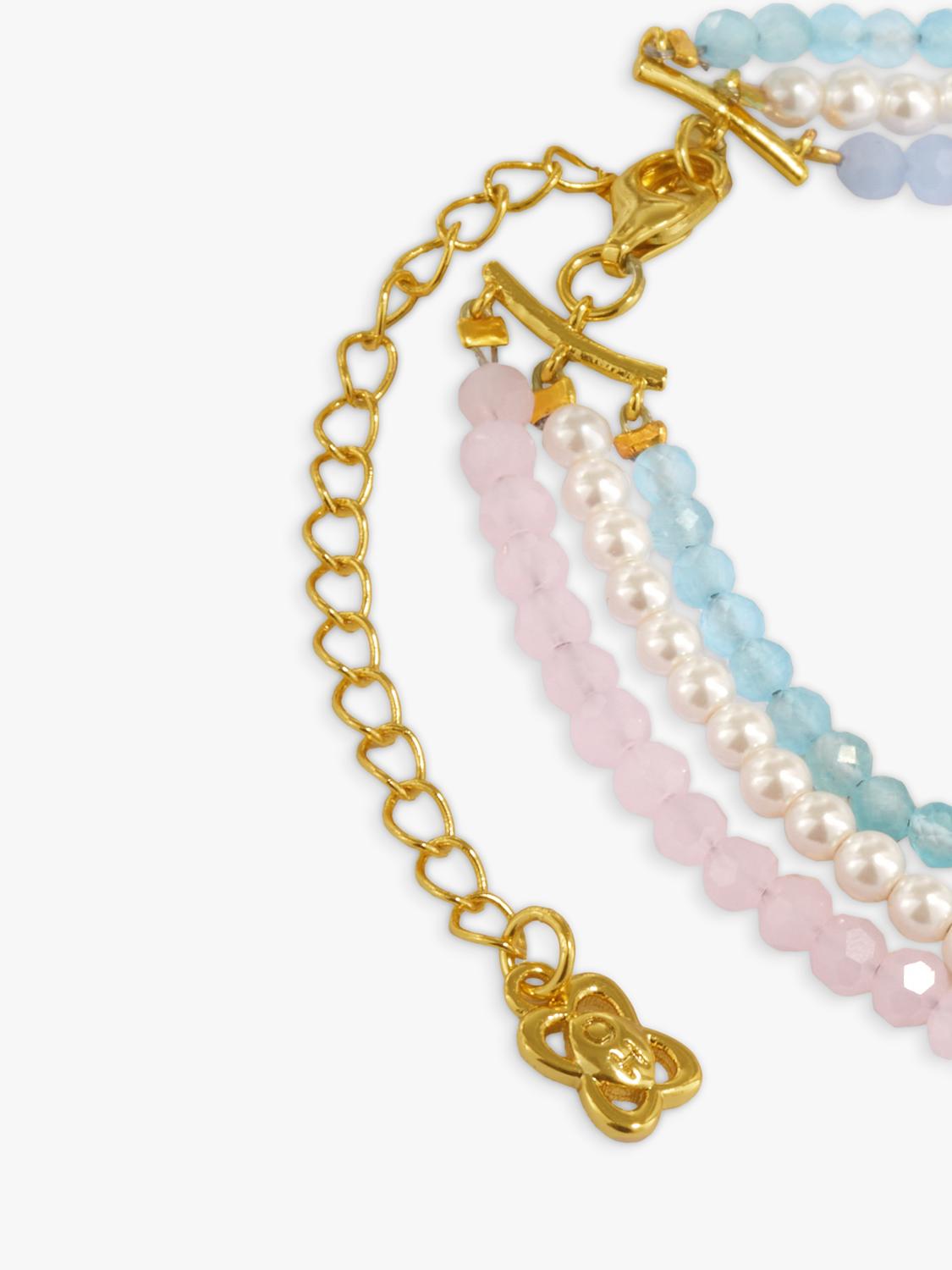 Ottoman Hands beaded bracelet gold - British product