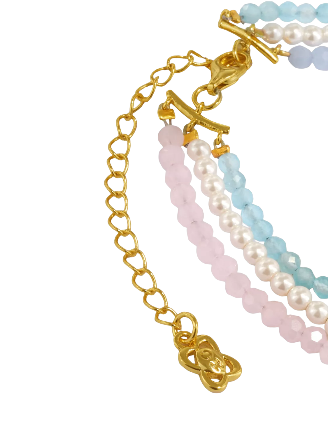 Ottoman Hands beaded bracelet gold - British product