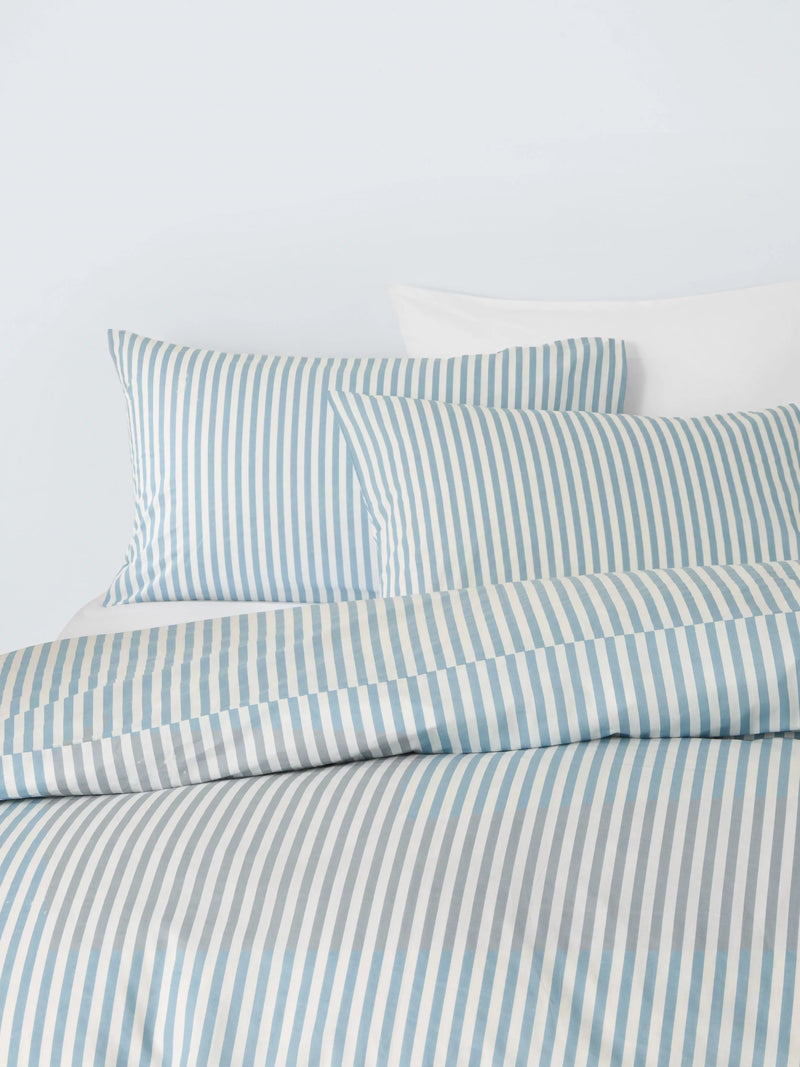 John Lewis cotton percale stripe duvet cover set double, UK version