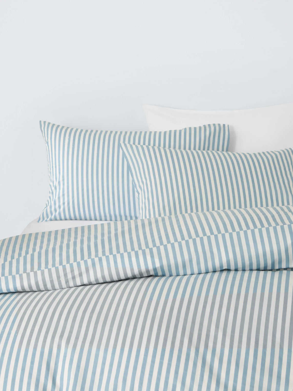 John Lewis cotton percale stripe duvet cover set double, UK version