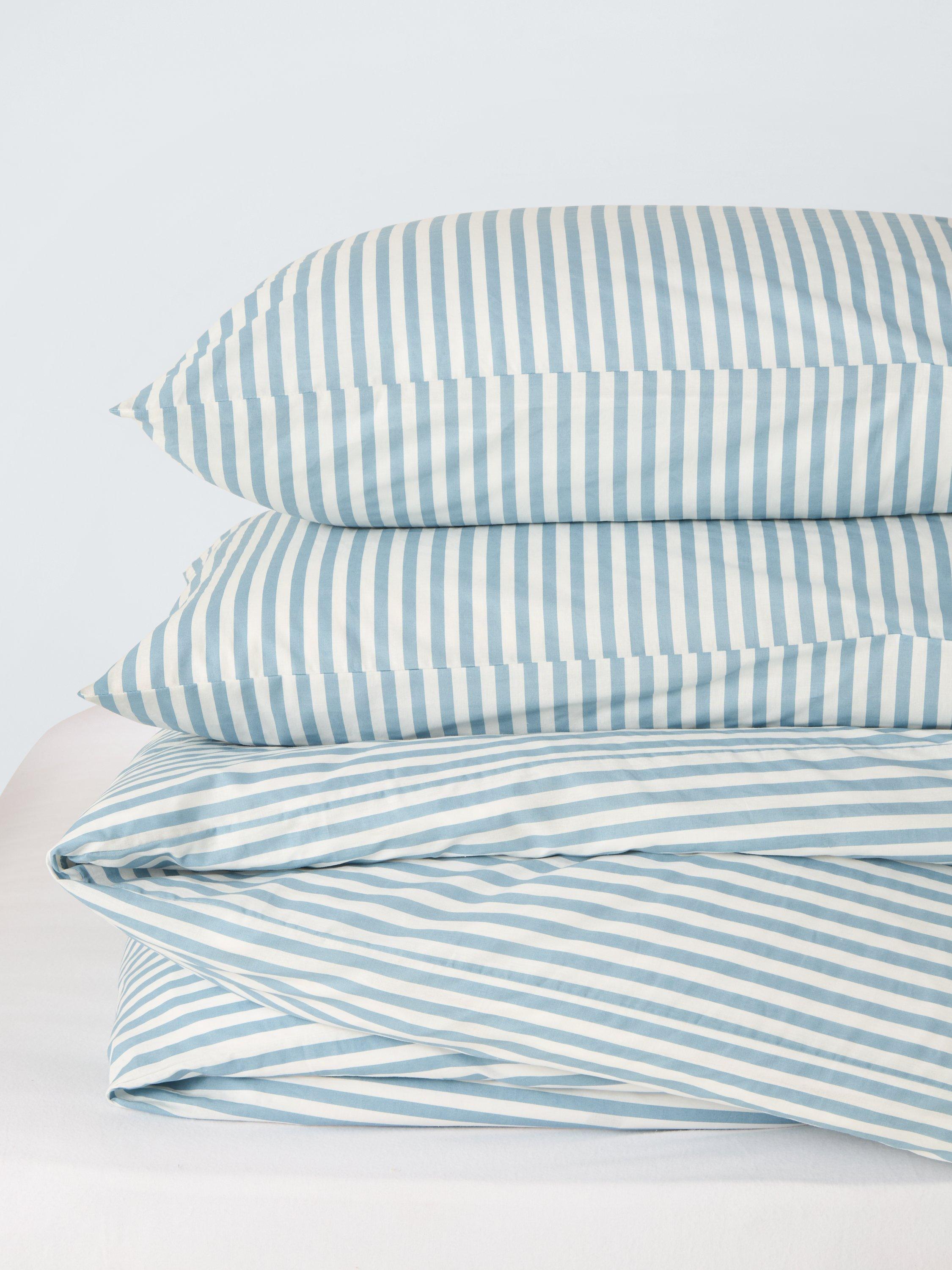 John Lewis cotton percale stripe duvet cover set double, UK version