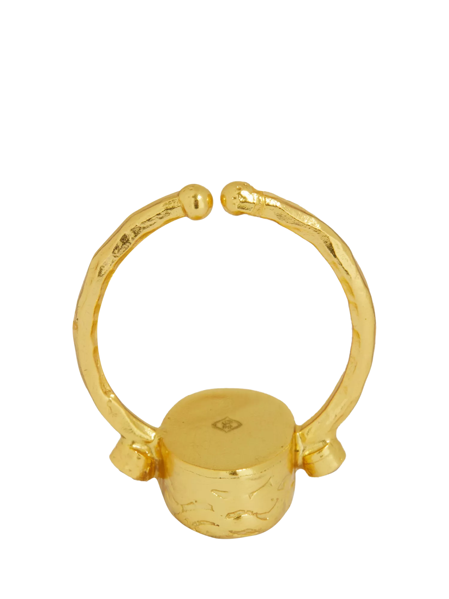 Ottoman Hands adjustable rose quartz ring, imported from the UK