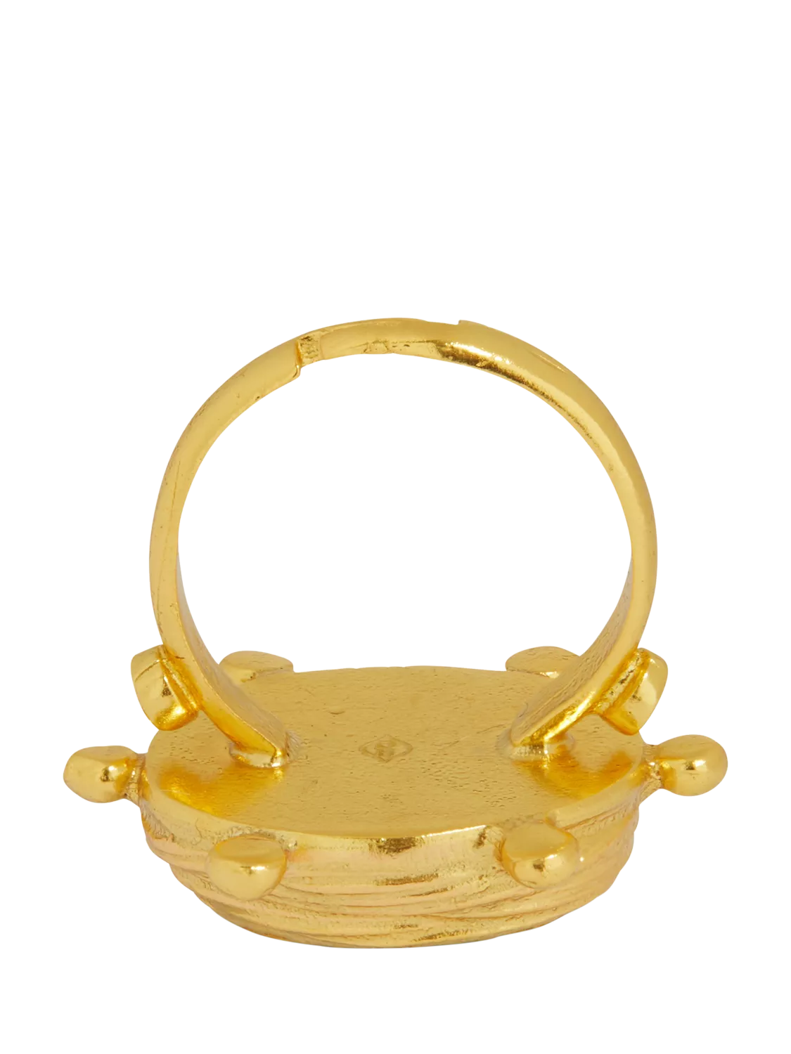 Ottoman Hands Zand Ruby adjustable ring gold - British product