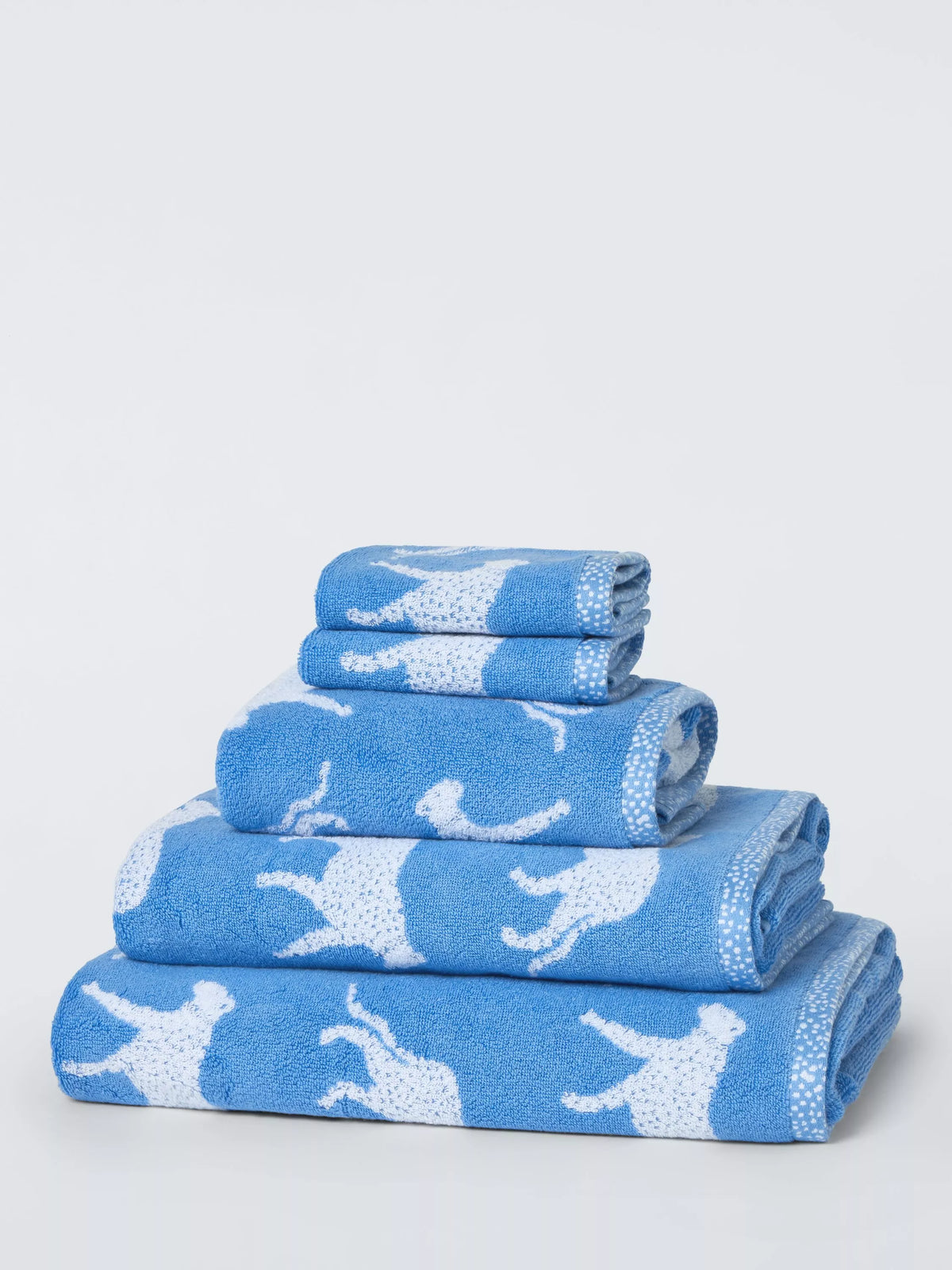 John Lewis Leopard print cotton towels bathroom set - British product